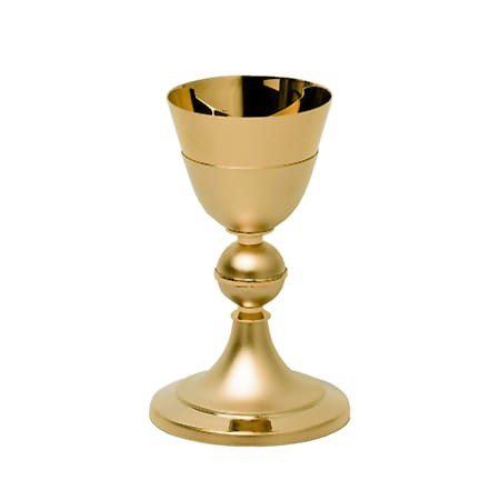Matte gold-plated mass chalice