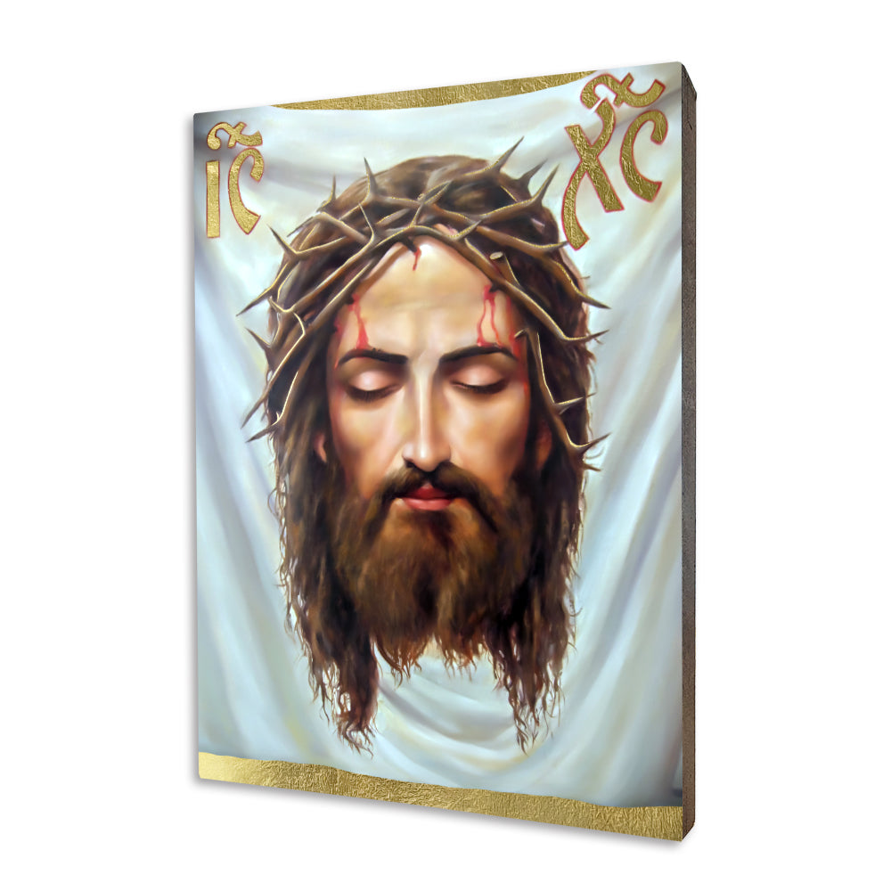Icon of the Holy Face of Jesus with the Crown of Thorns