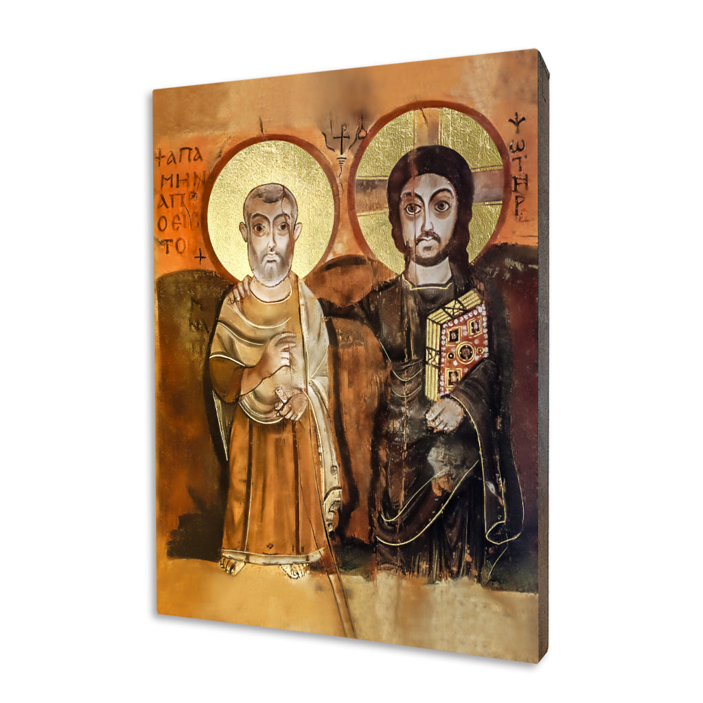 Christ and Abba Menas – Icon of Friendship