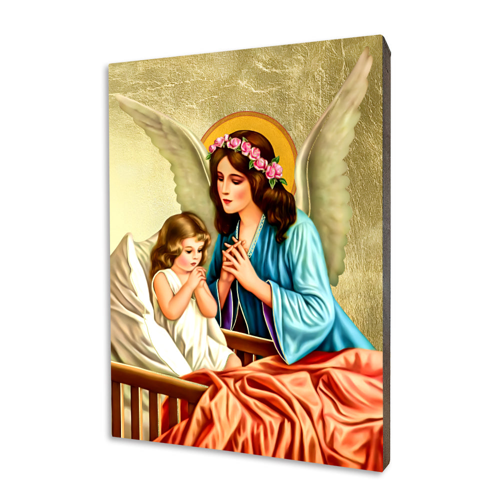 Guardian Angel Icon with Child