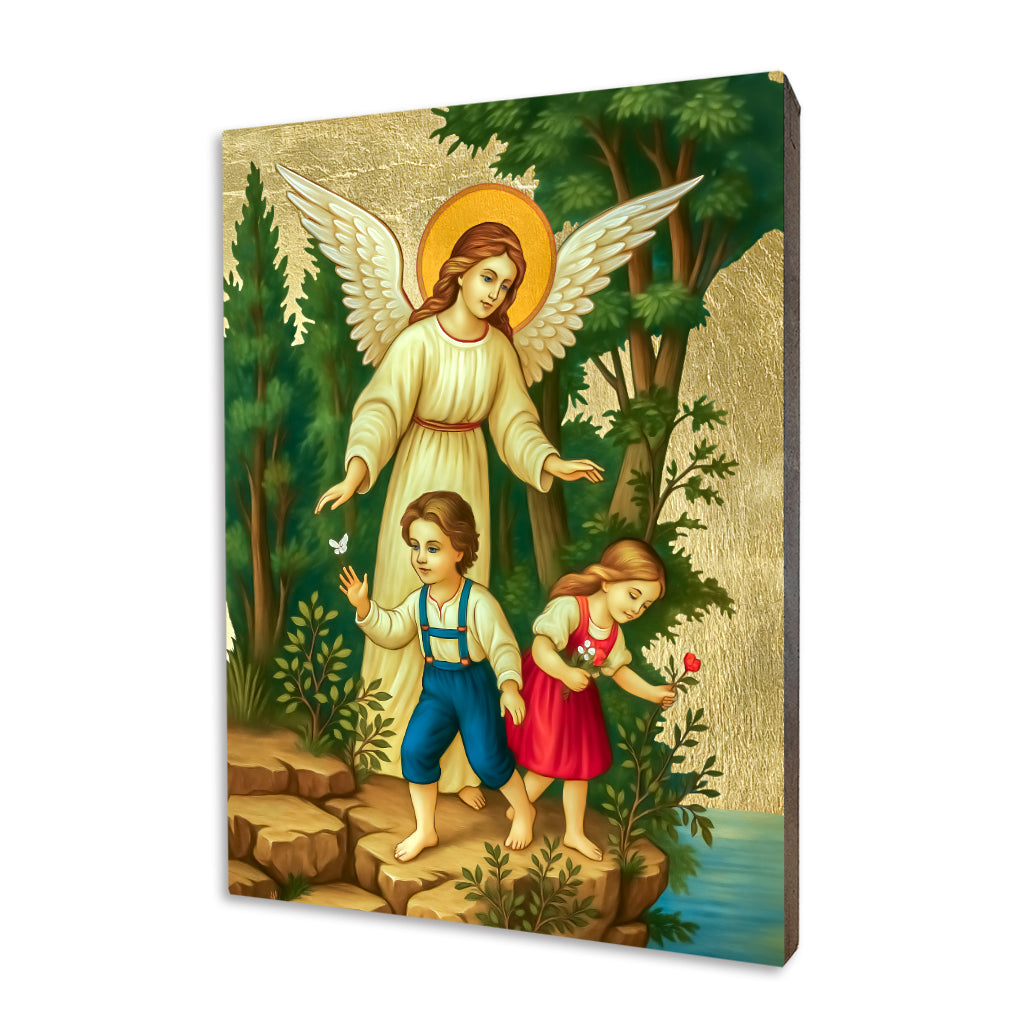Guardian Angel with Children Icon