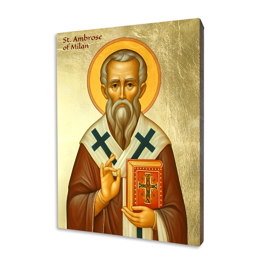 Saint Ambrose of Milan Icon