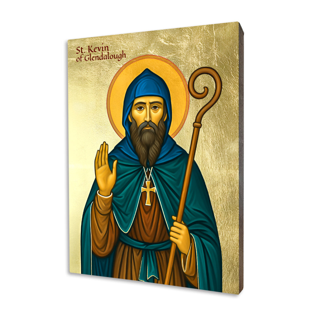 Icon of Saint Kevin of Glendalough – silence, prayer and Irish spirituality