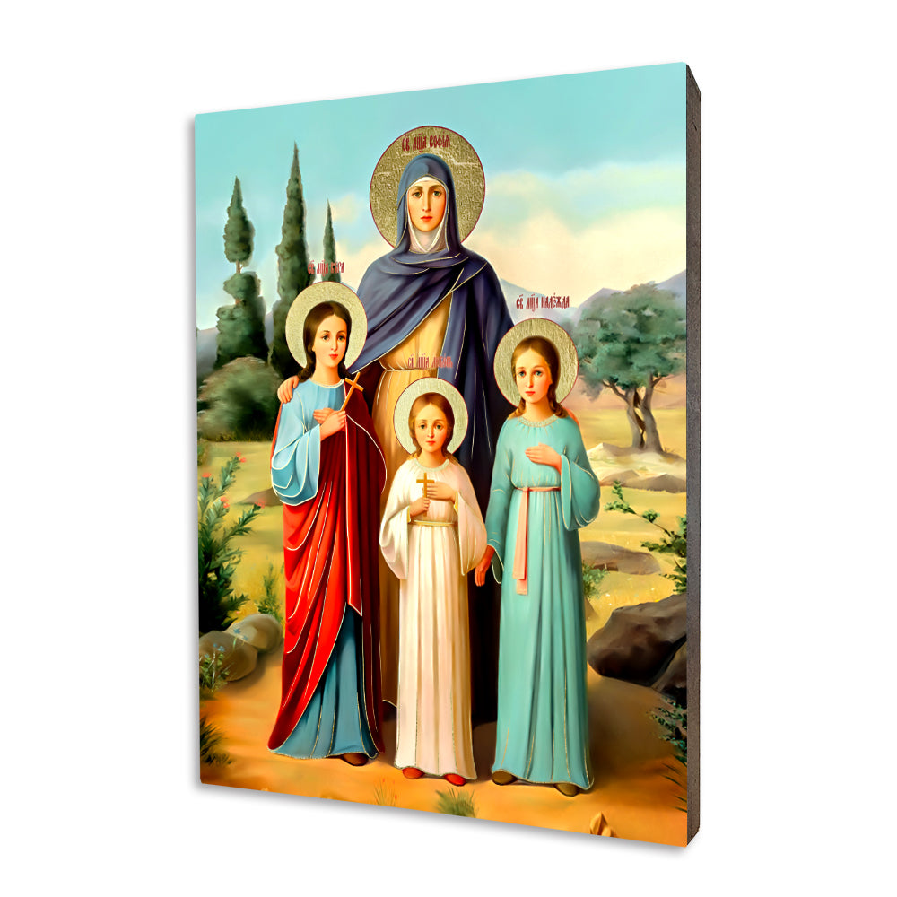 Icon of Saint Sophia with Her Daughters