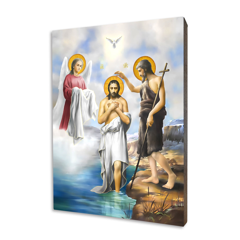 Icon of the Baptism of Jesus in the Jordan