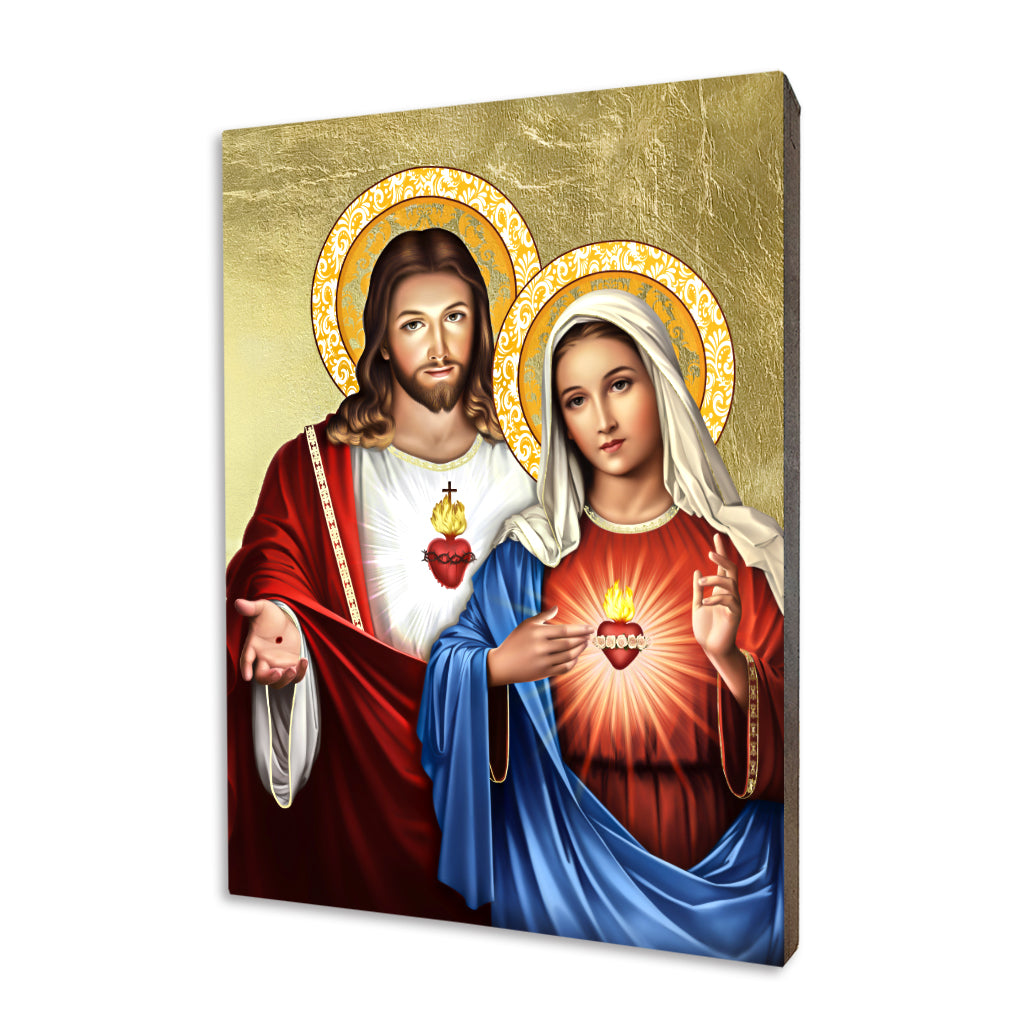Icon of the Sacred Heart of Jesus and the Immaculate Heart of Mary
