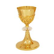 Mass Chalice — with Crystal Knop cienki — liturgical chalice