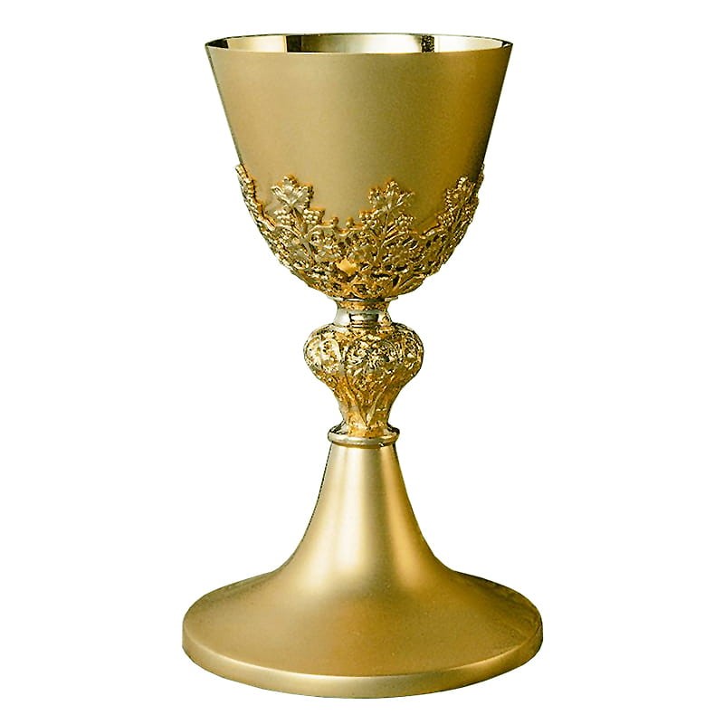 Mass Chalice, nodus Grape Motif — liturgical chalice