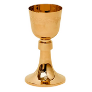 Mass Chalice — Grape Motif, Grape Base — liturgical chalice