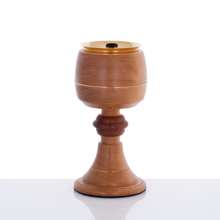 American Cherry Wood Mass Chalice — liturgical chalice
