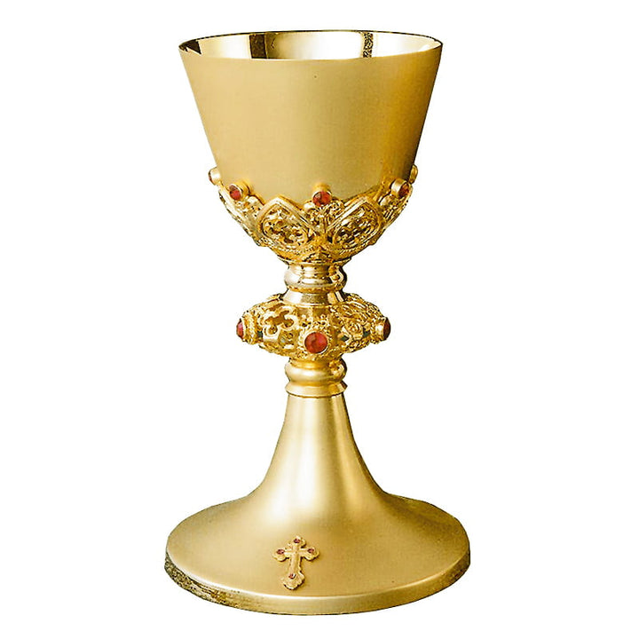 Mass Chalice, ażurowy z kamieniami — liturgical chalice