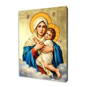 Icon of the Mother Thrice Admirable (MTA) handcrafted on linden wood with gold leaf effect and direct UV print.