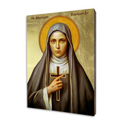 Saint Mariam Baouardy icon hand-gilded on linden wood