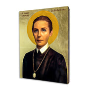 Blessed Maria Teresa Ledochowska icon on a gilded linden wood panel