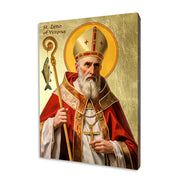 St. Zeno of Verona icon on a gilded linden wood panel