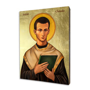 St. Claudius icon on a gilded linden wood panel