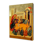 The Last Supper icon on a gilded linden wood panel