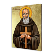 St. Conrad of Piacenza icon on a gilded linden wood panel