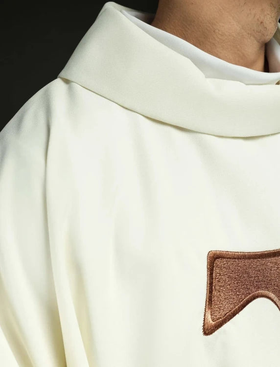 Ecru Chasuble with Franciscan Tau cross — side view