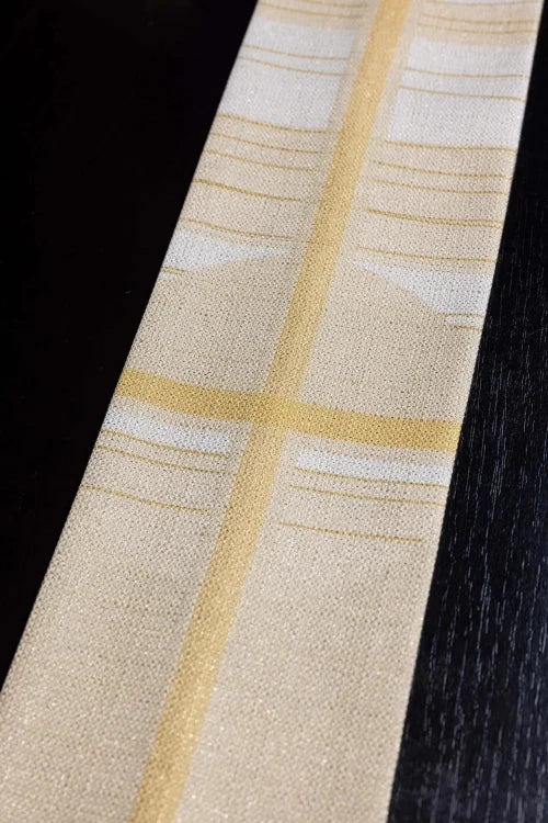 Ecru Chasuble with printed cross motif – Variant II — vestment detail
