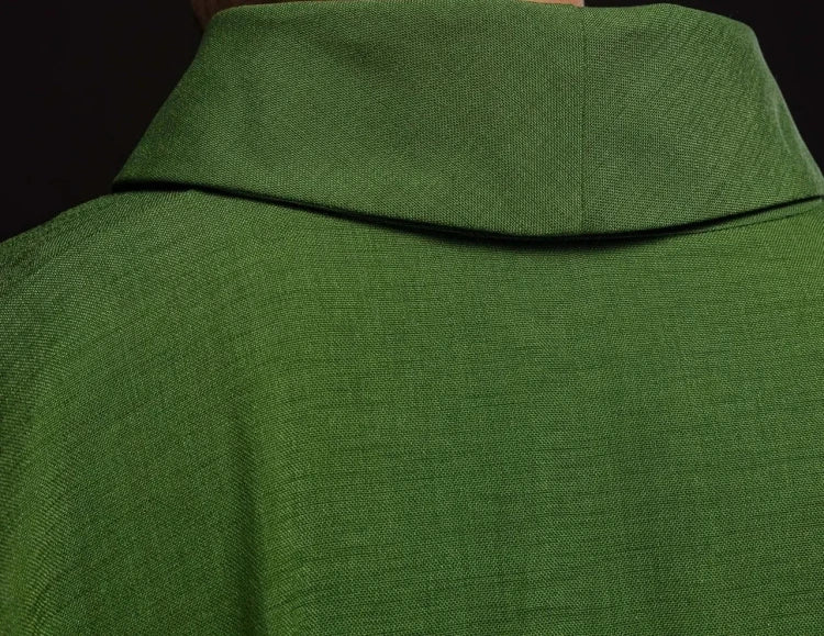 Green Chasuble with embroidered cross – Variant II — side view
