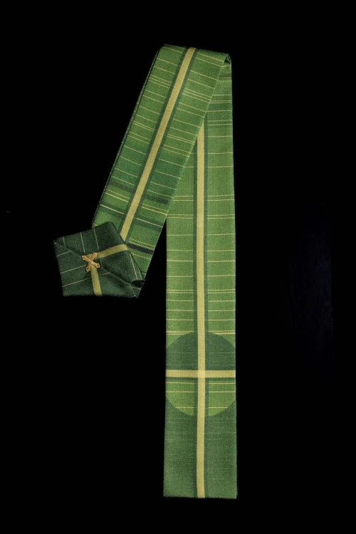 Green Chasuble with printed cross motif — additional view