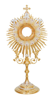 Ostensorio — Angeli e figure sacre, 96 cm
