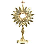 Ostensorio — Spighe e pietre rosse, 58 cm