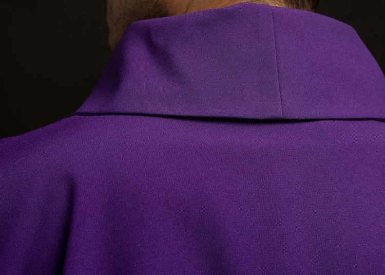 Purple Chasuble with embroidered cross symbol - Variant III - gallery view 6