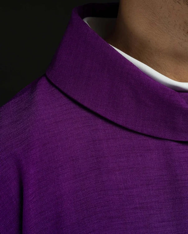 Purple Chasuble with embroidered cross - Variant II - gallery view 4