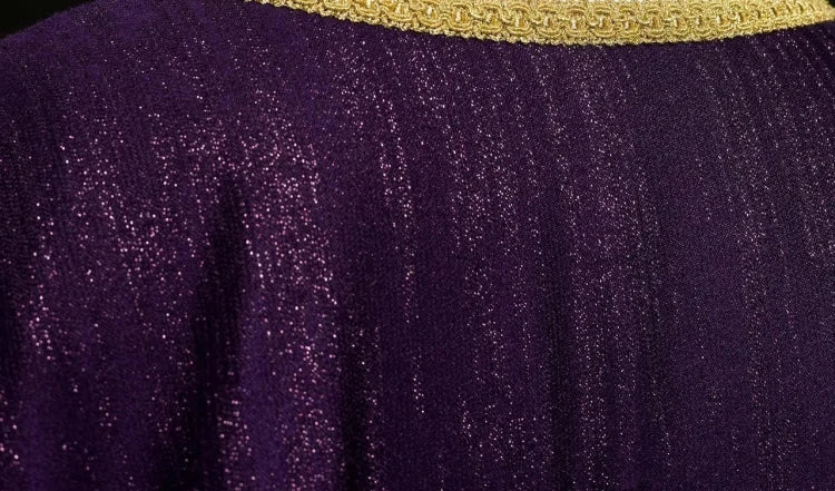 Purple Chasuble with embroidered cross - Variant IV - gallery view 6
