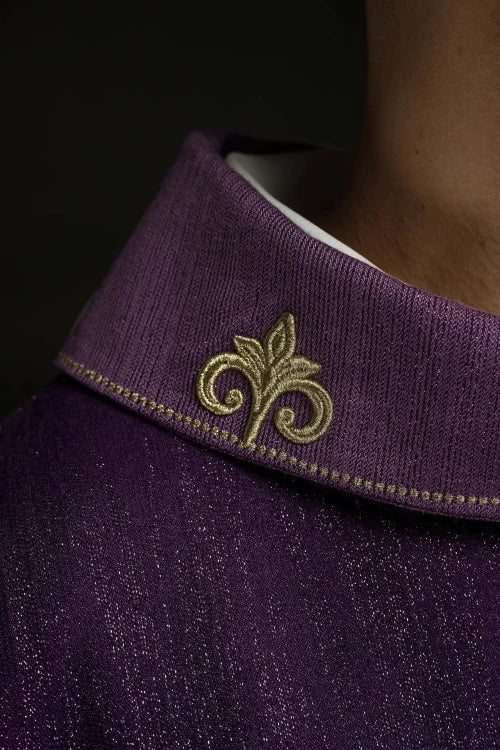 Purple Chasuble with embroidered cross - Variant V - gallery view 8