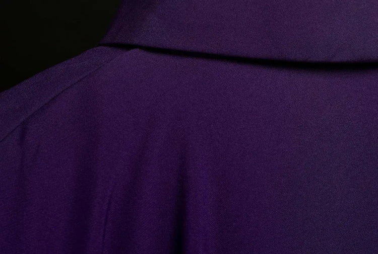 Purple Chasuble with gold IHS embroidery - Variant I - gallery view 5