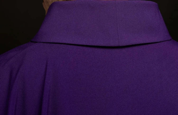 Purple Chasuble with gold IHS embroidery - Variant IV - gallery view 4
