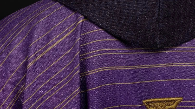 Purple Chasuble with printed Jerusalem cross - gallery view 5