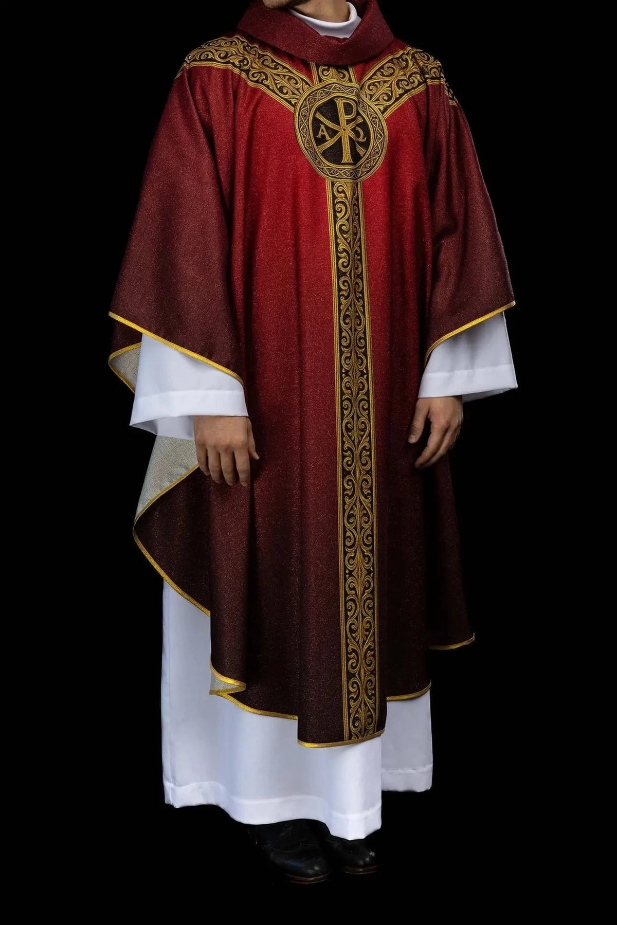 Red chasuble with PAX print — product view
