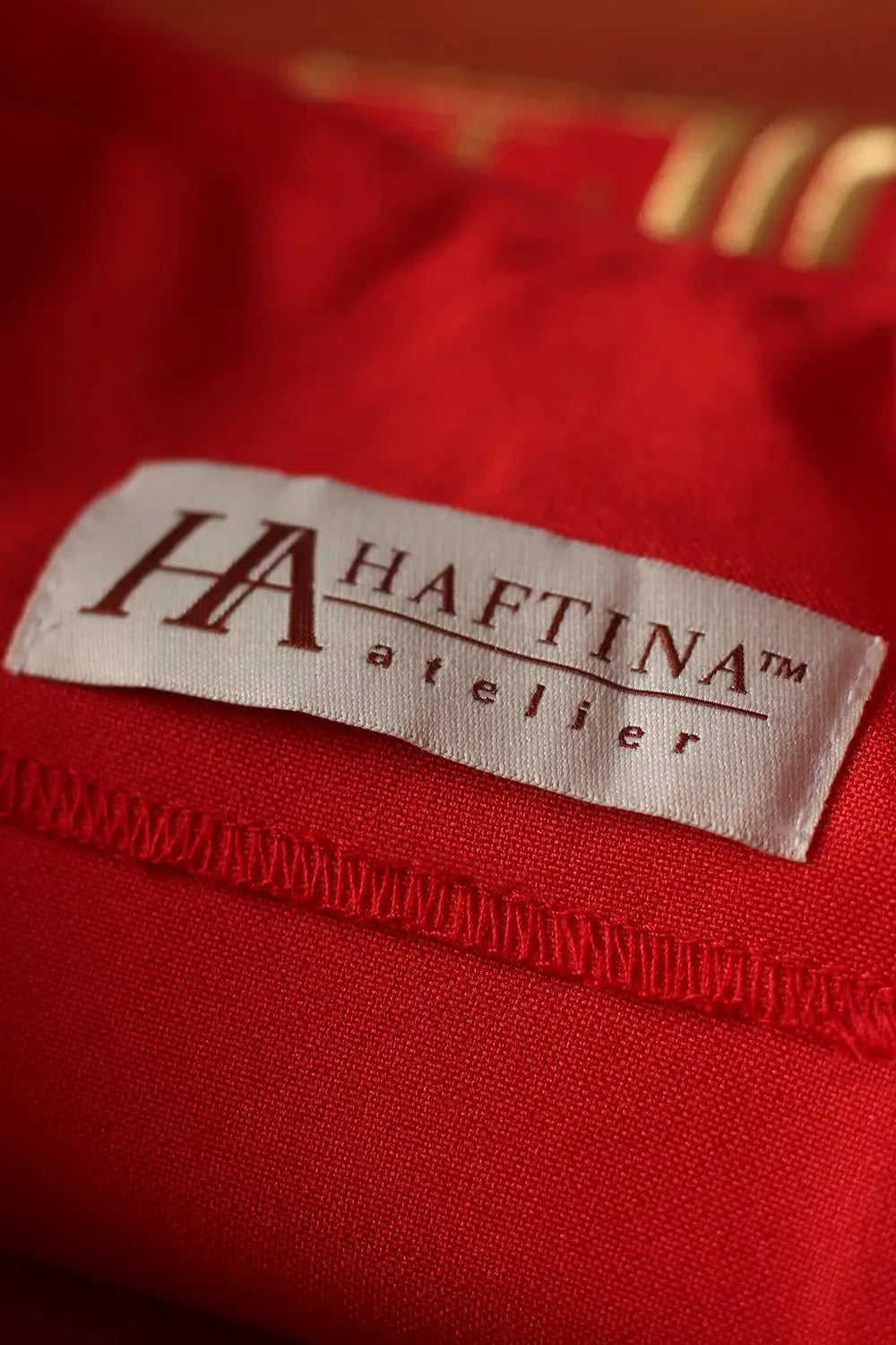 Red Chasuble with IHS Embroidery — symbol detail