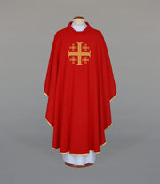 Red Embroidered Chasuble — product view
