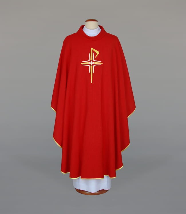 Red Embroidered Chasuble – Variant II — product view
