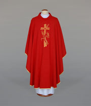 Red Embroidered Chasuble – Variant III — product view