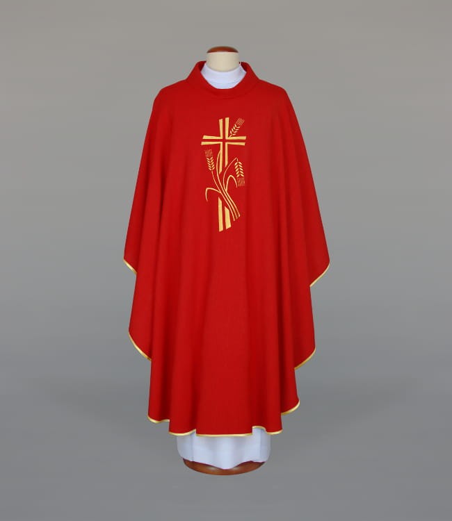 Red Embroidered Chasuble – Variant III — product view