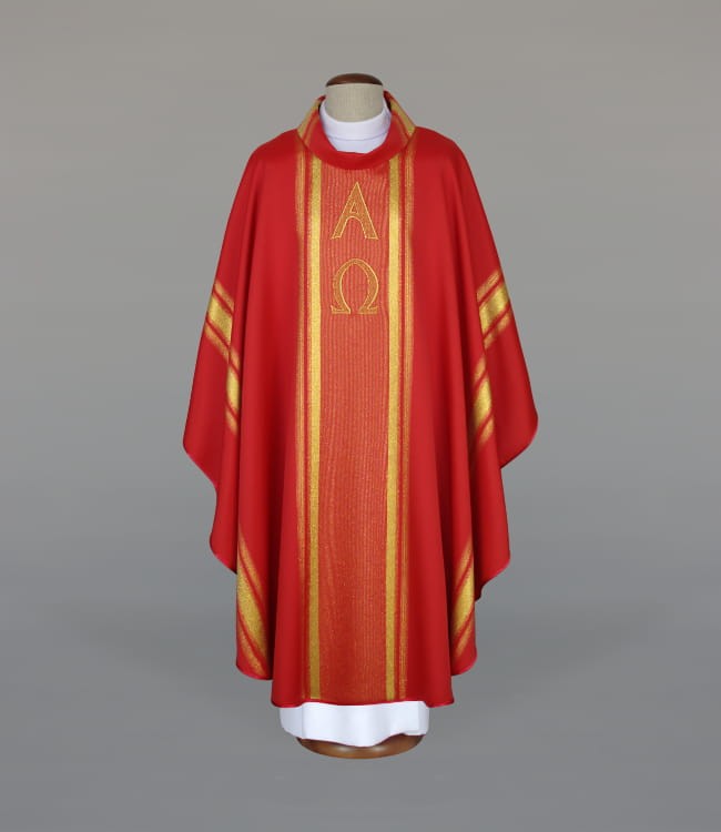 Red Embroidered Chasuble – Variant VI — product view