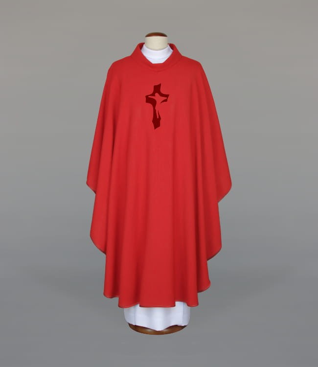 Red Embroidered Chasuble – Variant VII — product view