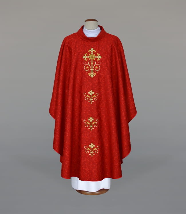 Red Embroidered Chasuble – Variant VIII — product view