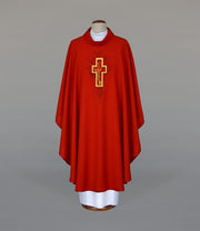 Red Embroidered Chasuble – Variant X — product view