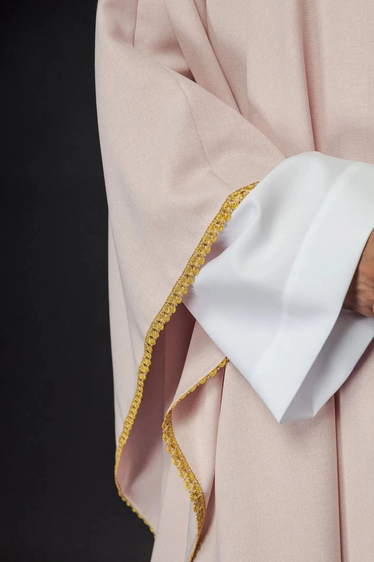 Pink Chasuble with Embroidered Crosses - detail 4