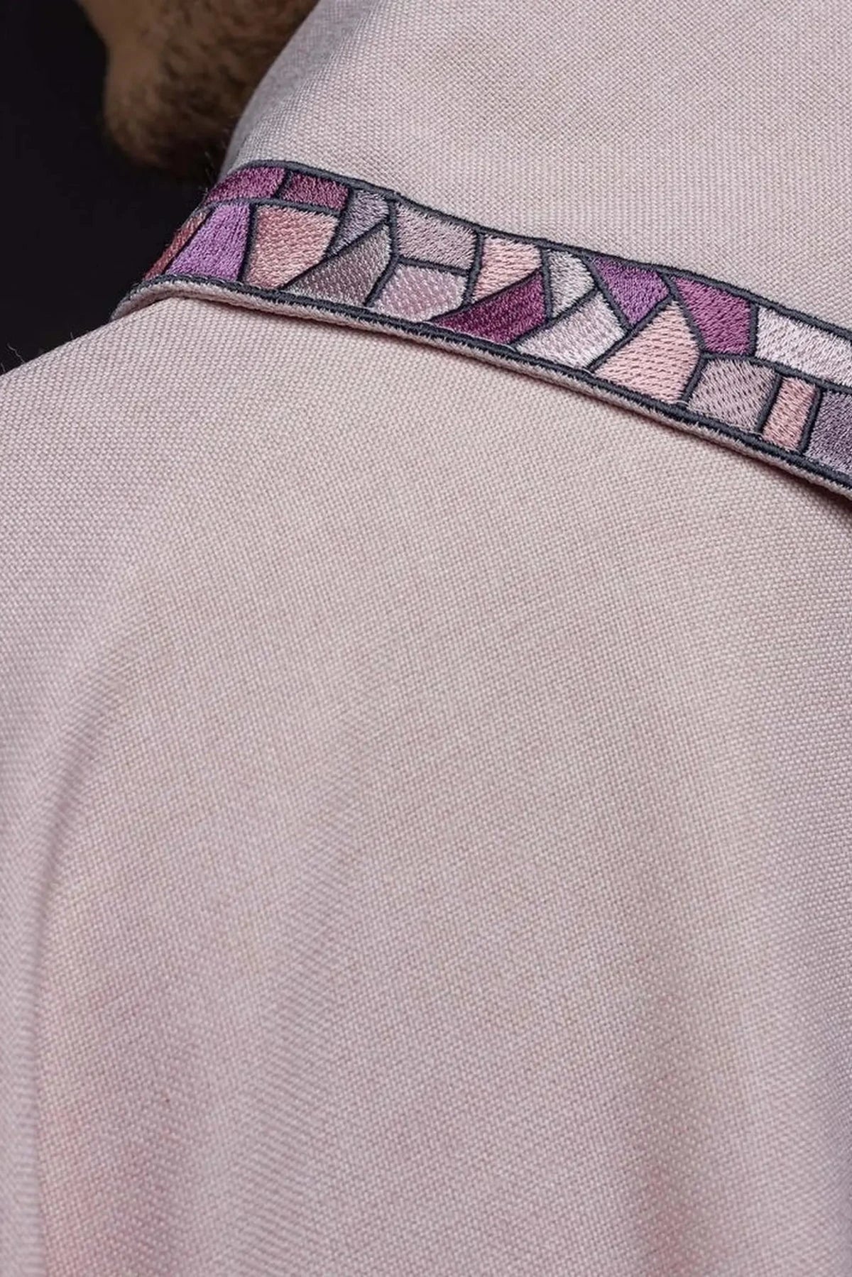 Pink Chasuble with Mosaic Cross Embroidery - Variant III - detail 6
